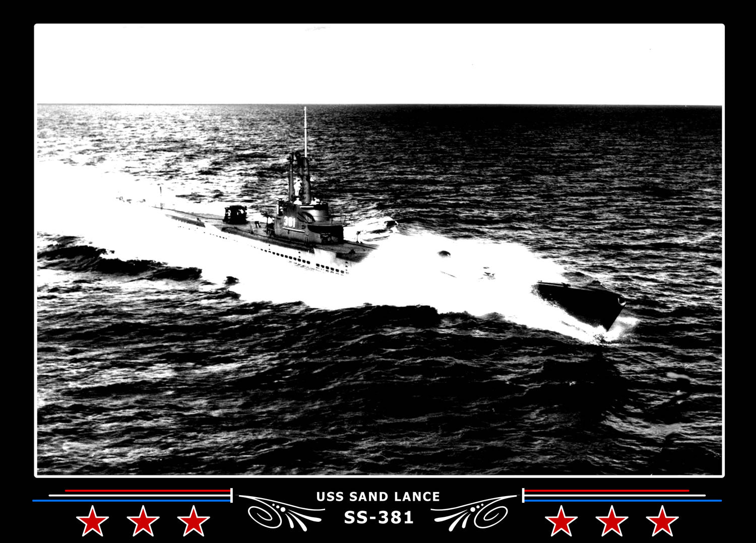 USS Sand Lance SS-381 Canvas Photo Print