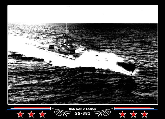 USS Sand Lance SS-381 Canvas Photo Print