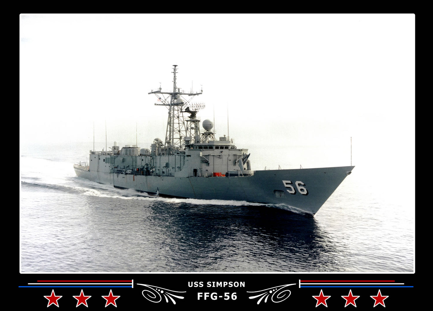 USS Simpson FFG-56 Canvas Photo Print
