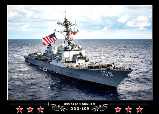 USS Jason Dunham DDG-109 Canvas Photo Print