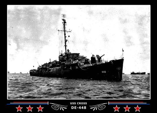 USS Cross DE-448 Canvas Photo Print