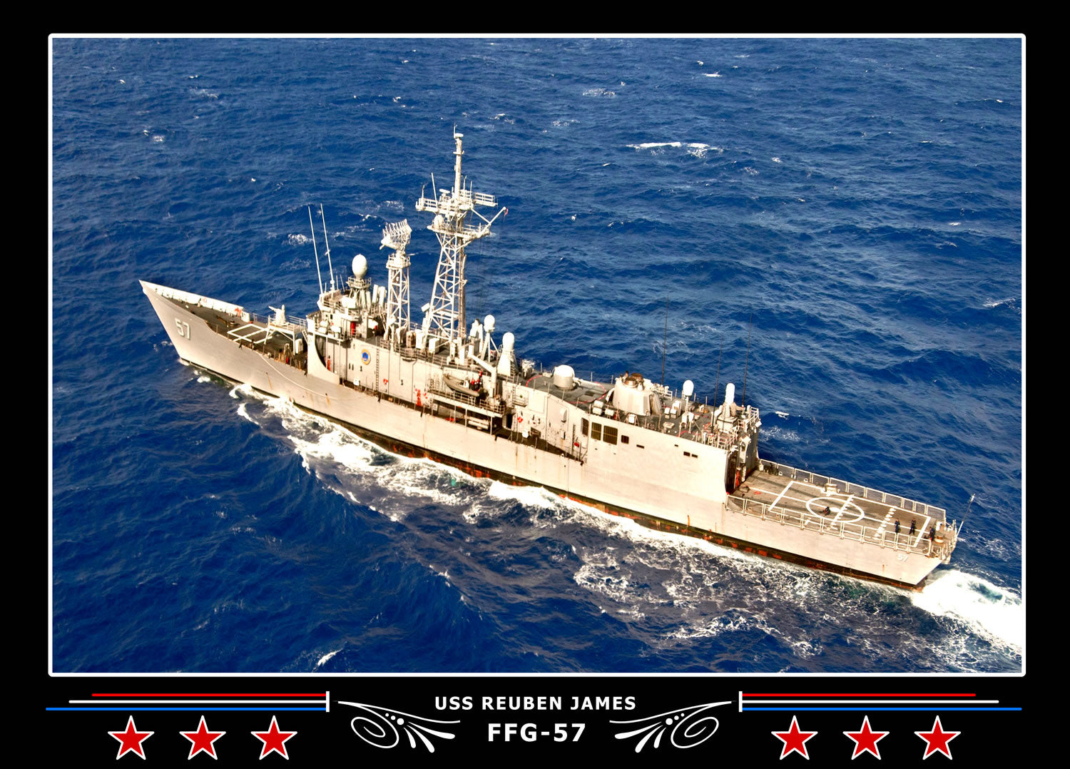 USS Reuben James FFG-57 Canvas Photo Print