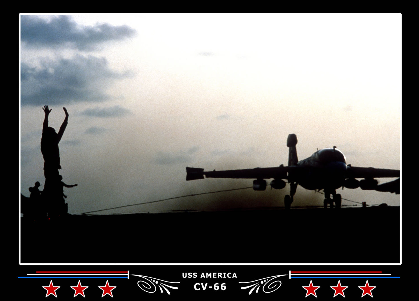 USS America CV-66 Canvas Photo Print