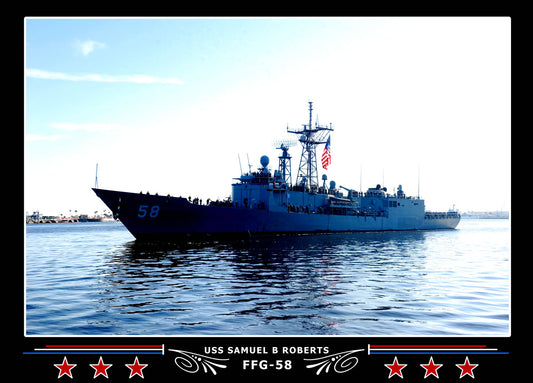 USS Samuel B Roberts FFG-58 Canvas Photo Print