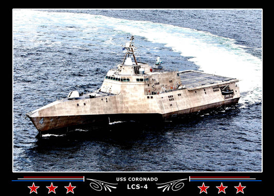 USS Coronado LCS4 Canvas Photo Print