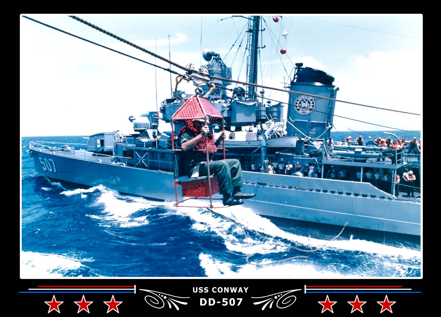 USS Conway DD-507 Canvas Photo Print