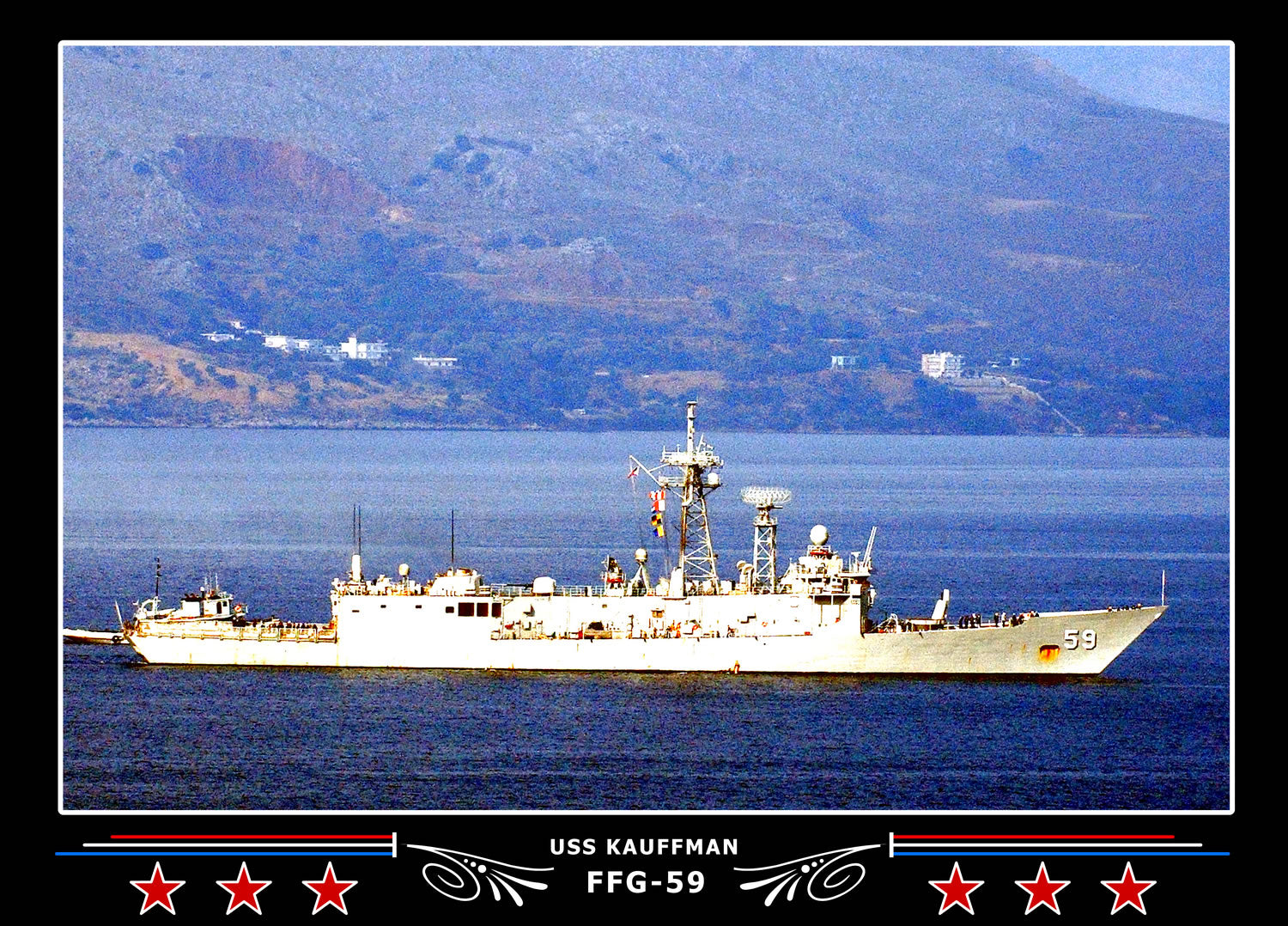 USS Kauffman FFG-59 Canvas Photo Print