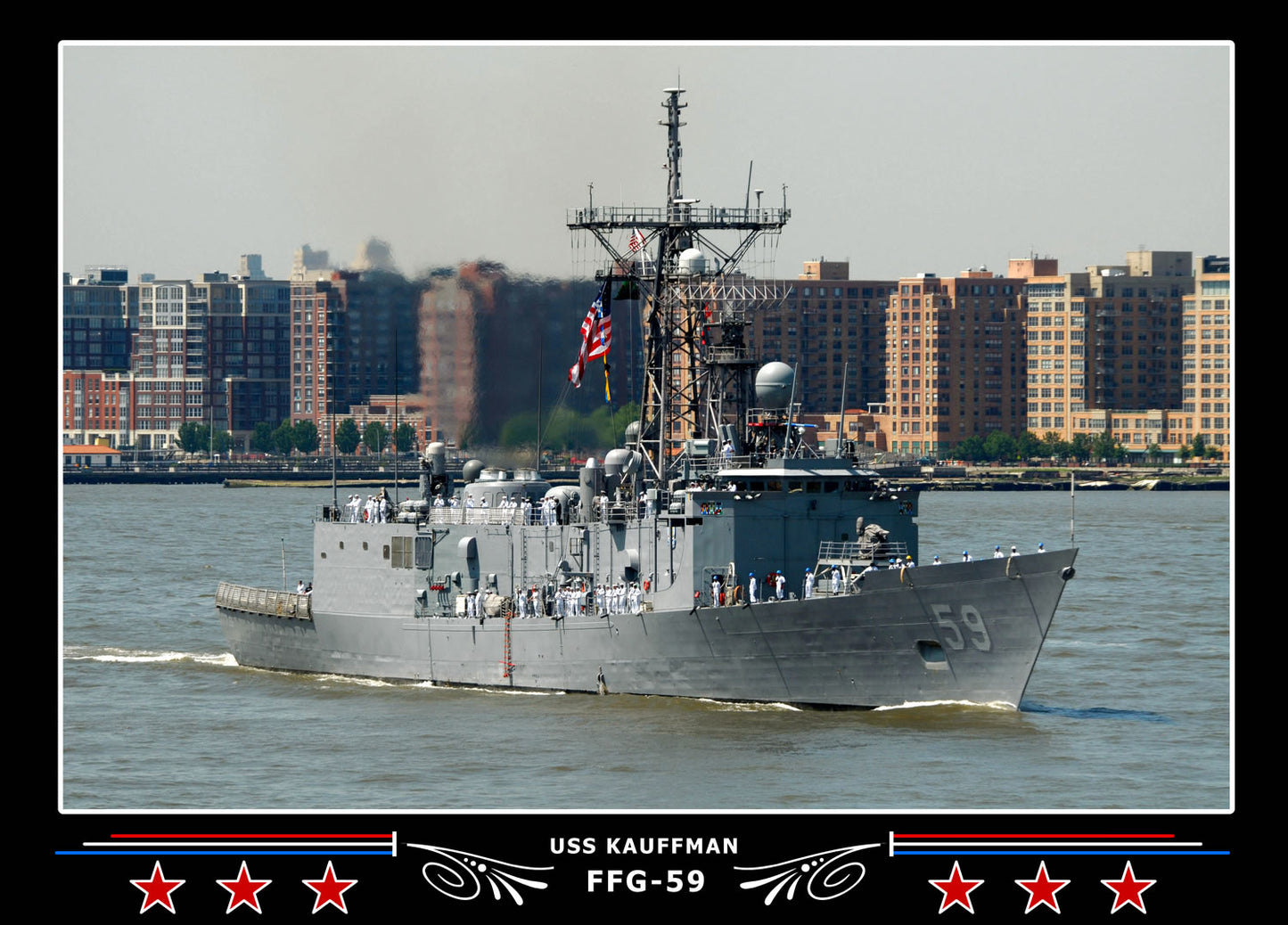 USS Kauffman FFG-59 Canvas Photo Print
