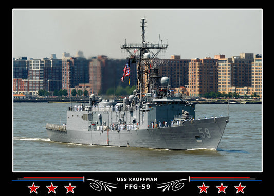 USS Kauffman FFG-59 Canvas Photo Print