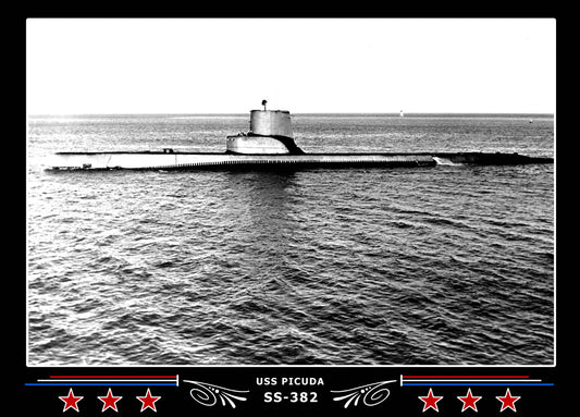 USS Picuda SS-382 Canvas Photo Print