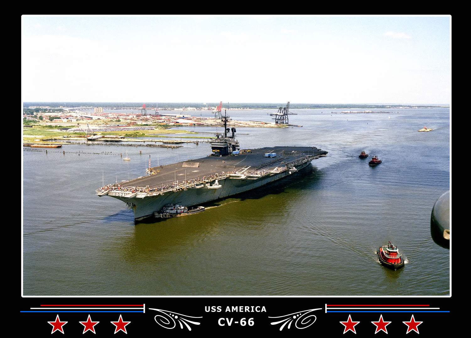 USS America CV-66 Canvas Photo Print