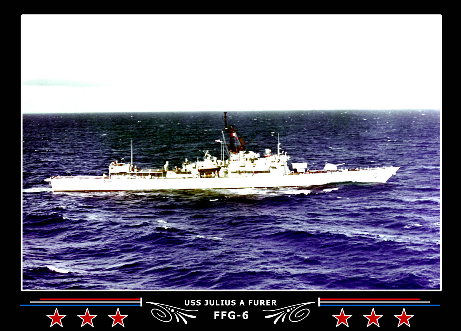 USS Julius A Furer FFG-6 Canvas Photo Print