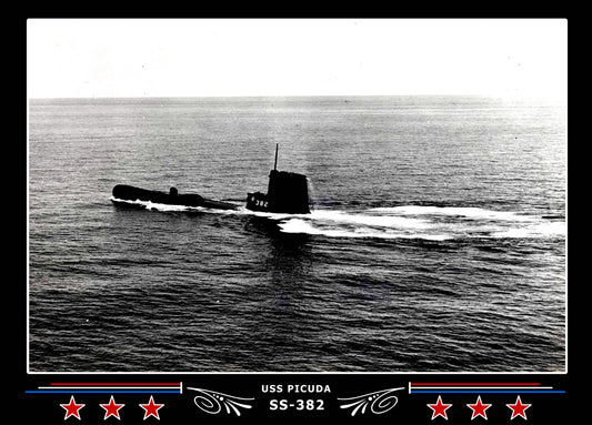 USS Picuda SS-382 Canvas Photo Print