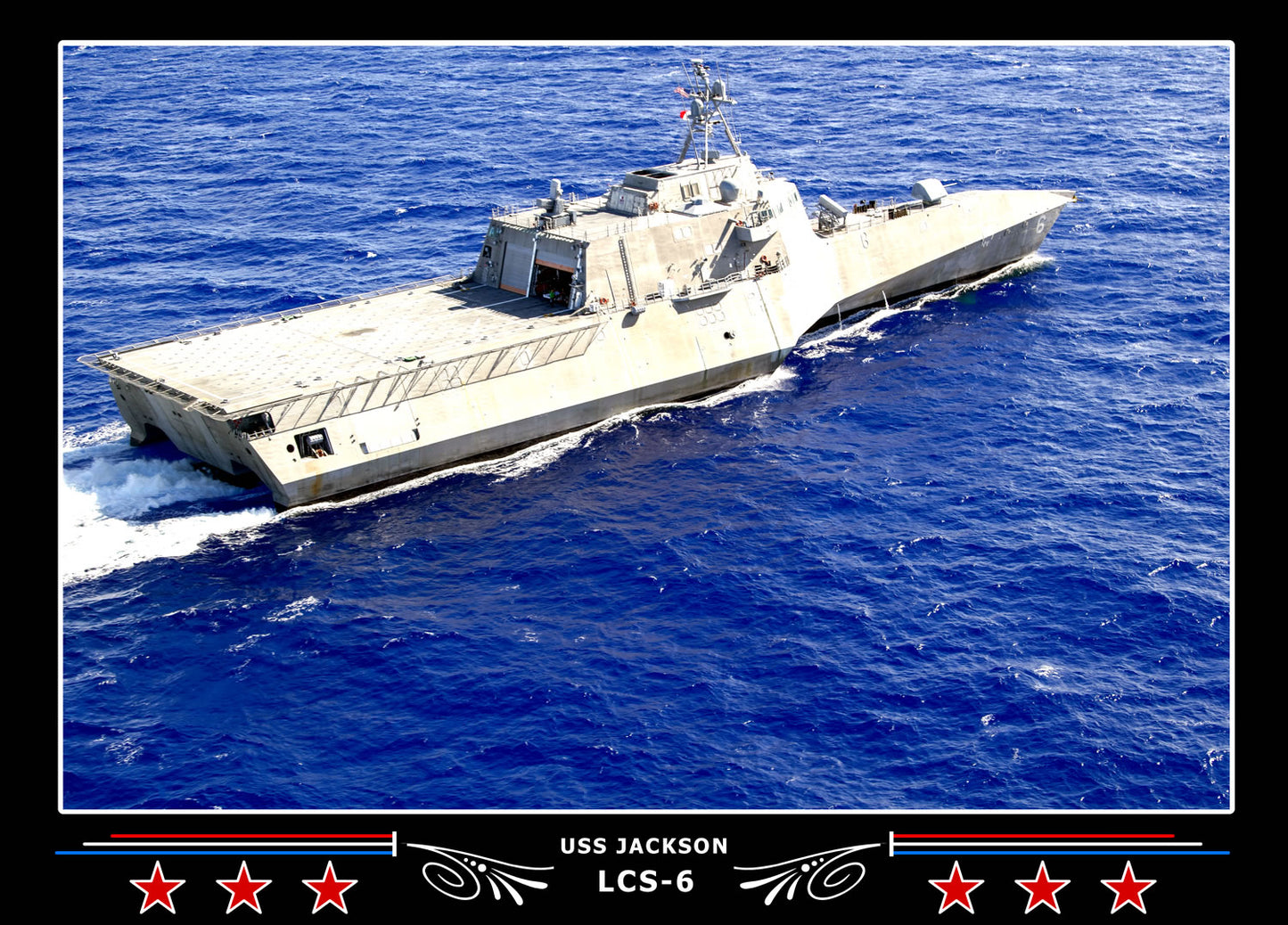 USS Jackson LCS6 Canvas Photo Print