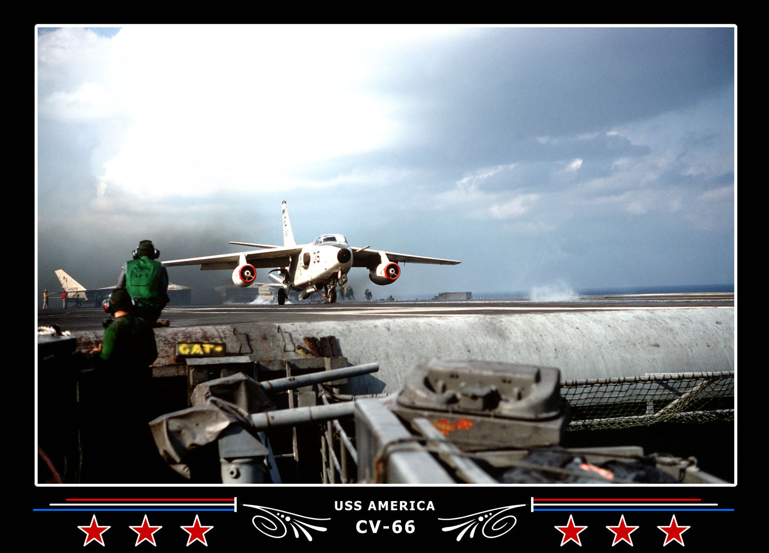 USS America CV-66 Canvas Photo Print