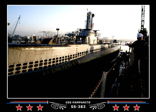 USS Pampanito SS-383 Canvas Photo Print