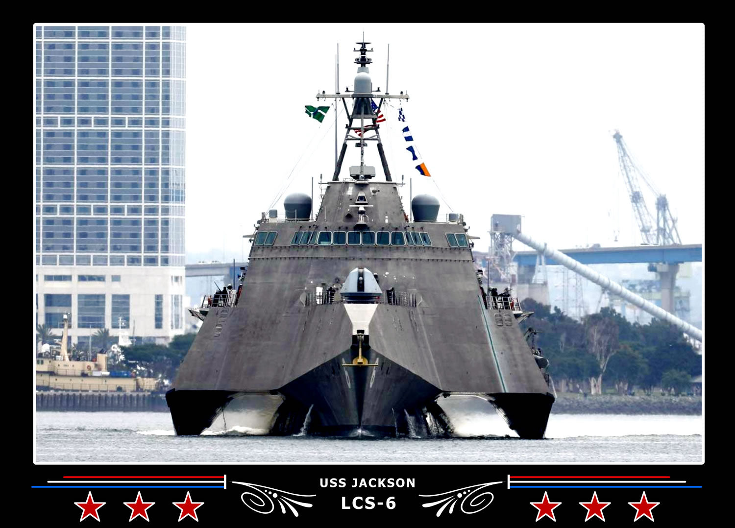 USS Jackson LCS6 Canvas Photo Print