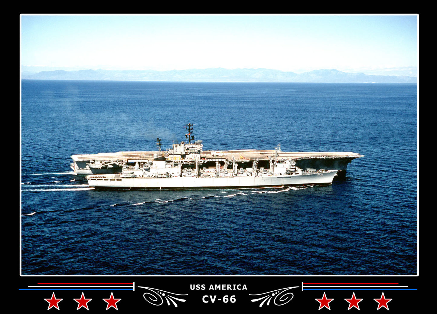 USS America CV-66 Canvas Photo Print