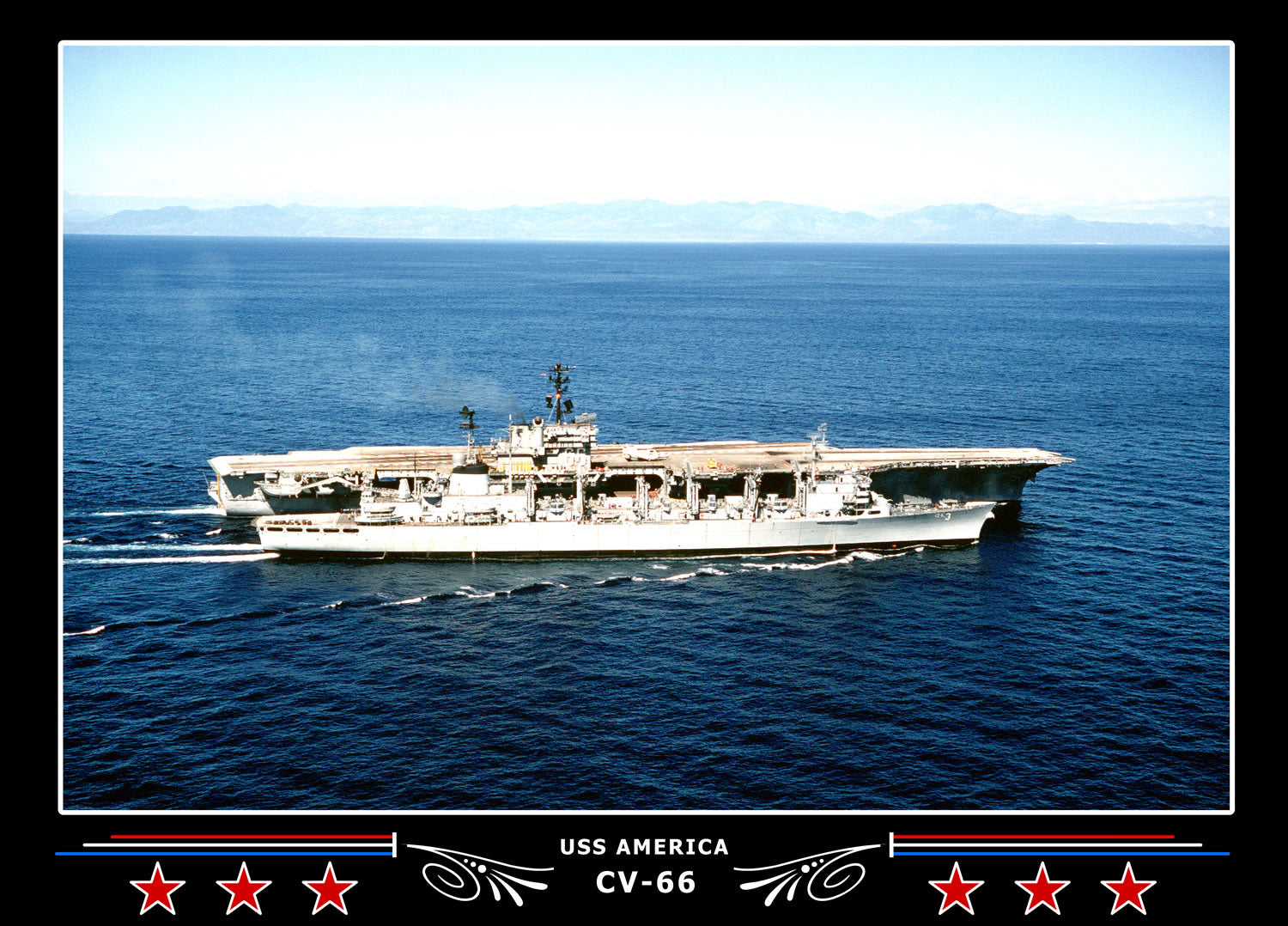 USS America CV-66 Canvas Photo Print