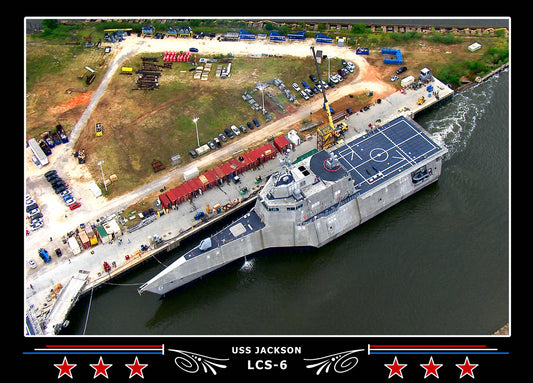USS Jackson LCS6 Canvas Photo Print