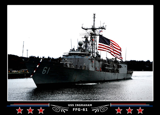 USS Ingraham FFG-61 Canvas Photo Print