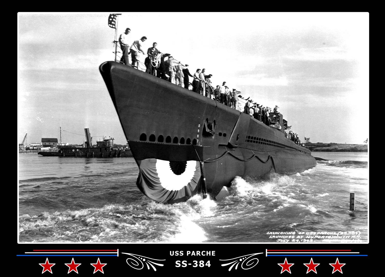 USS Parche SS-384 Canvas Photo Print
