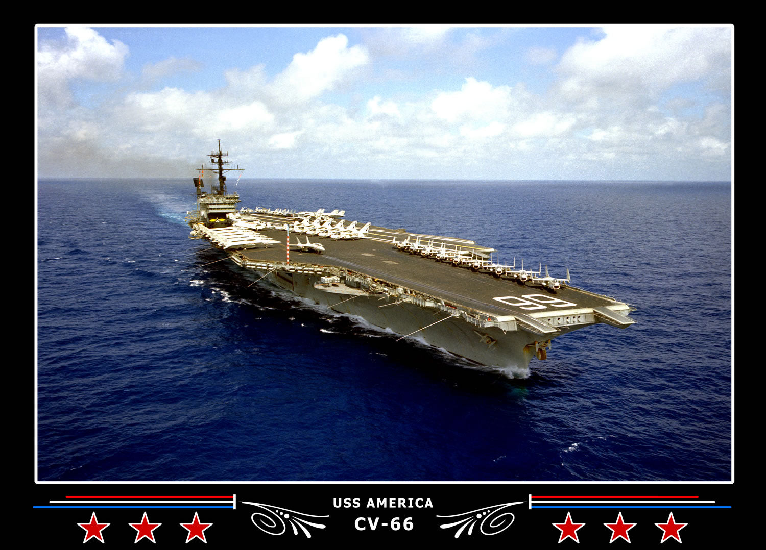USS America CV-66 Canvas Photo Print