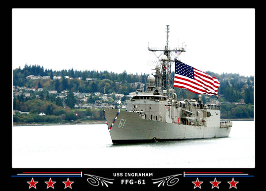 USS Ingraham FFG-61 Canvas Photo Print