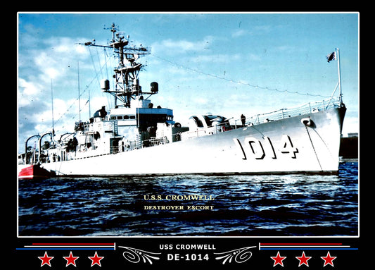 USS Cromwell DE-1014 Canvas Photo Print