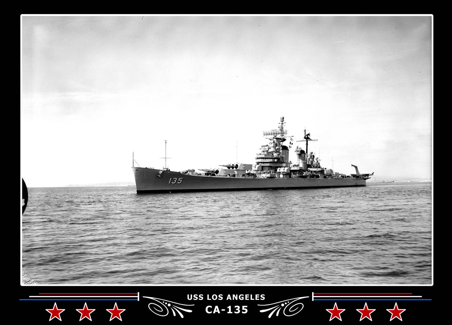 USS Los Angeles CA-135 Canvas Photo Print