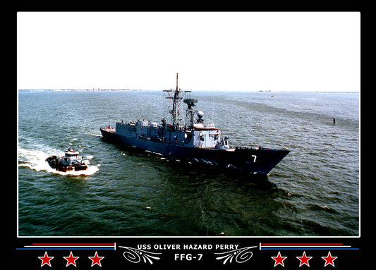 USS Oliver Hazard Perry FFG-7 Canvas Photo Print