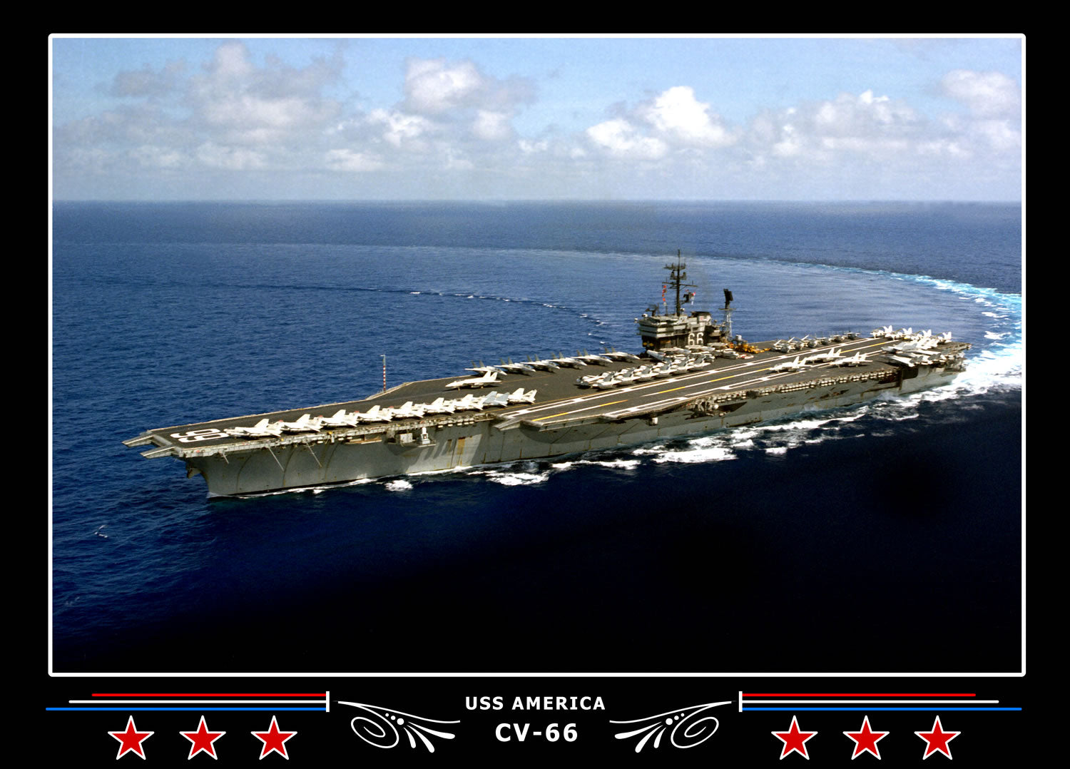USS America CV-66 Canvas Photo Print