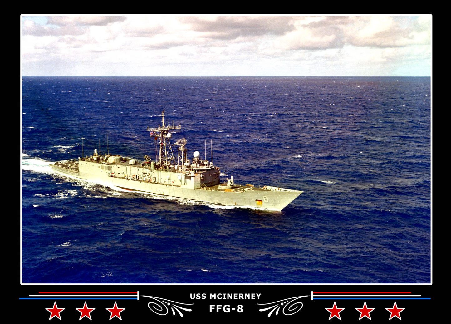 USS Mcinerney FFG-8 Canvas Photo Print