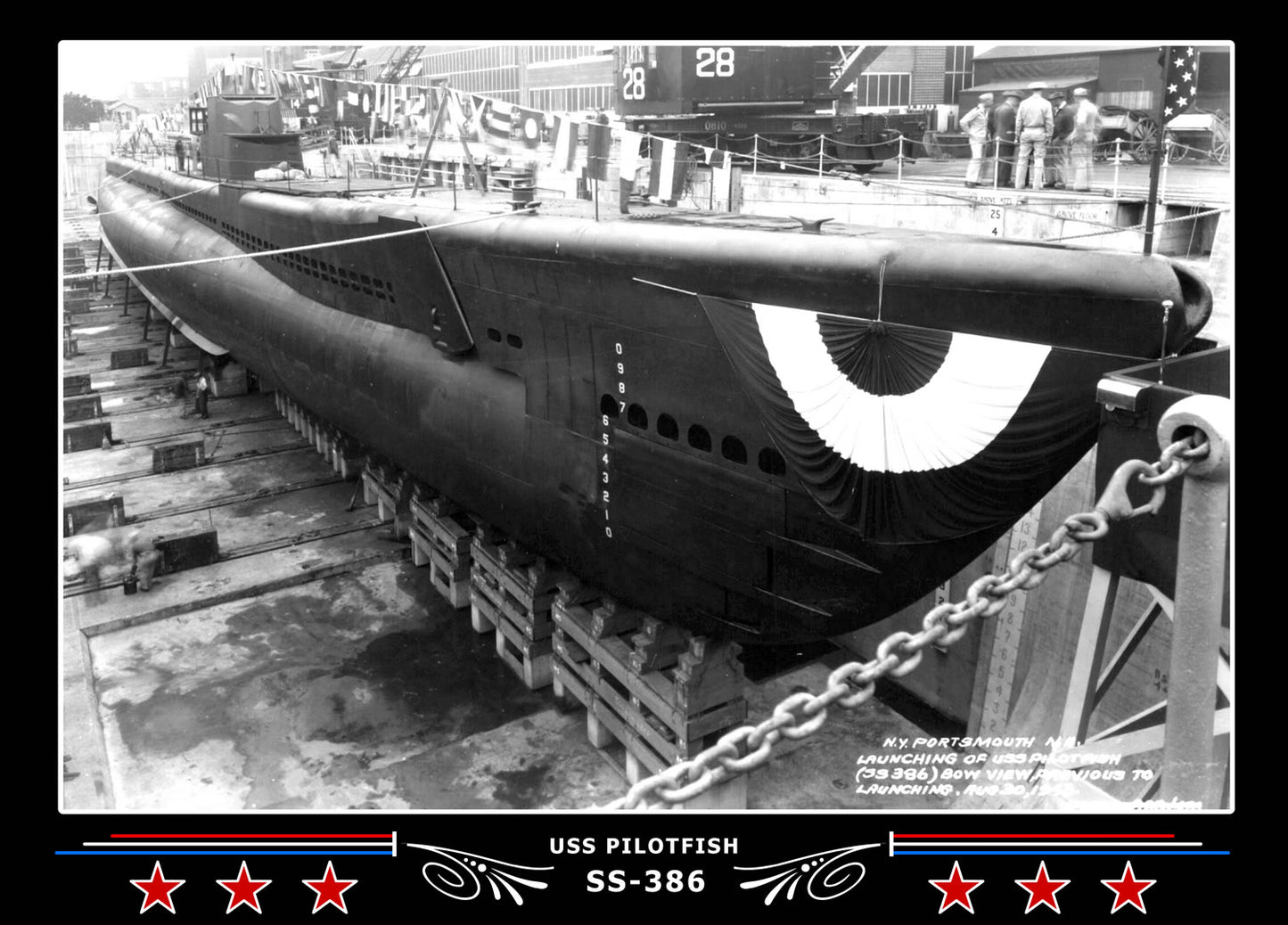 USS Pilotfish SS-386 Canvas Photo Print