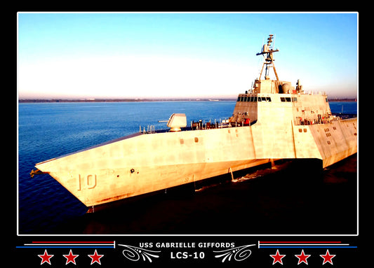 USS Gabrielle Giffords LCS10 Canvas Photo Print
