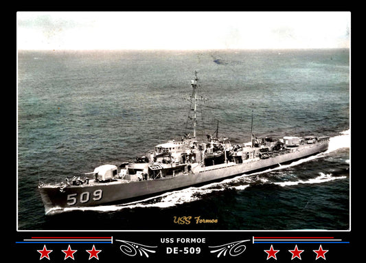 USS Formoe DE-509 Canvas Photo Print