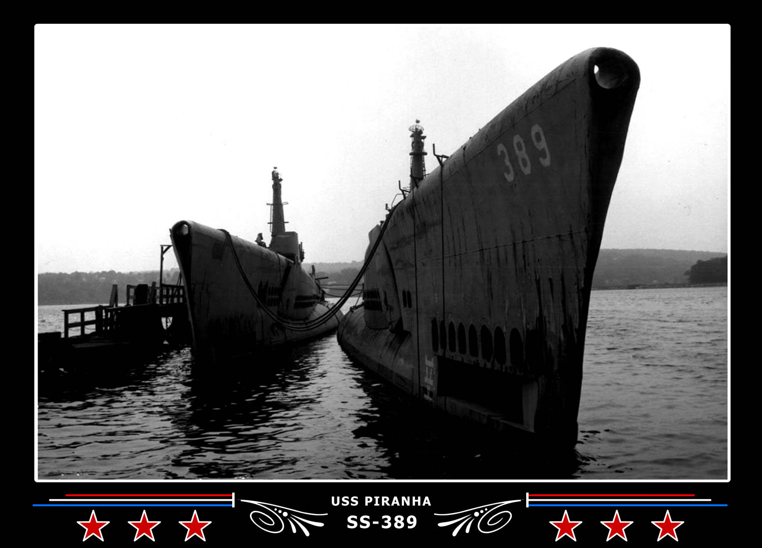 USS Piranha SS-389 Canvas Photo Print