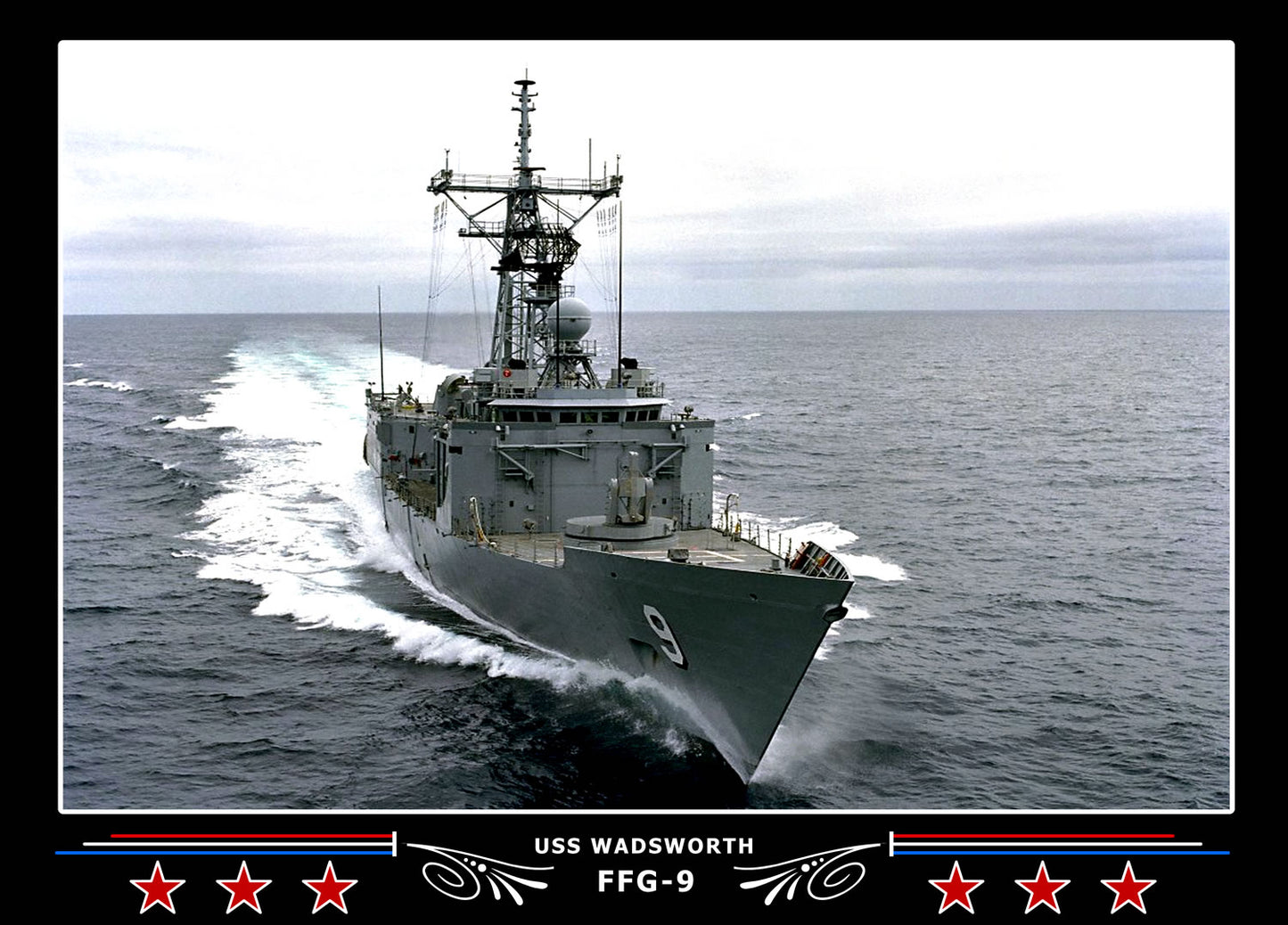 USS Wadsworth FFG-9 Canvas Photo Print