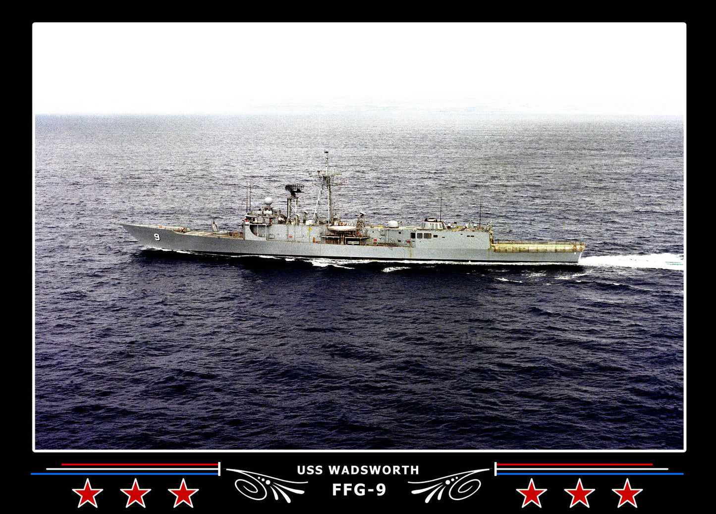 USS Wadsworth FFG-9 Canvas Photo Print