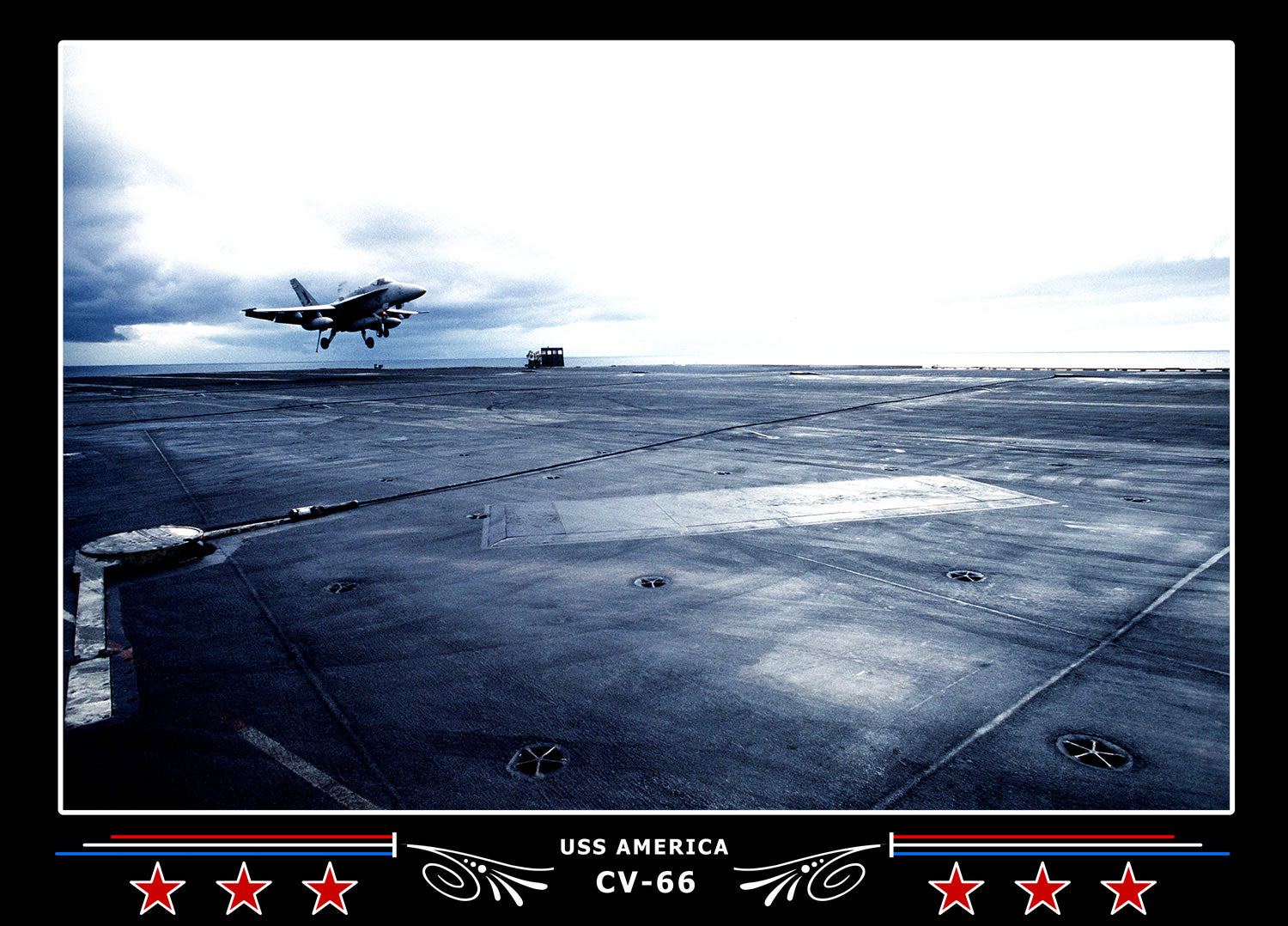 USS America CV-66 Canvas Photo Print