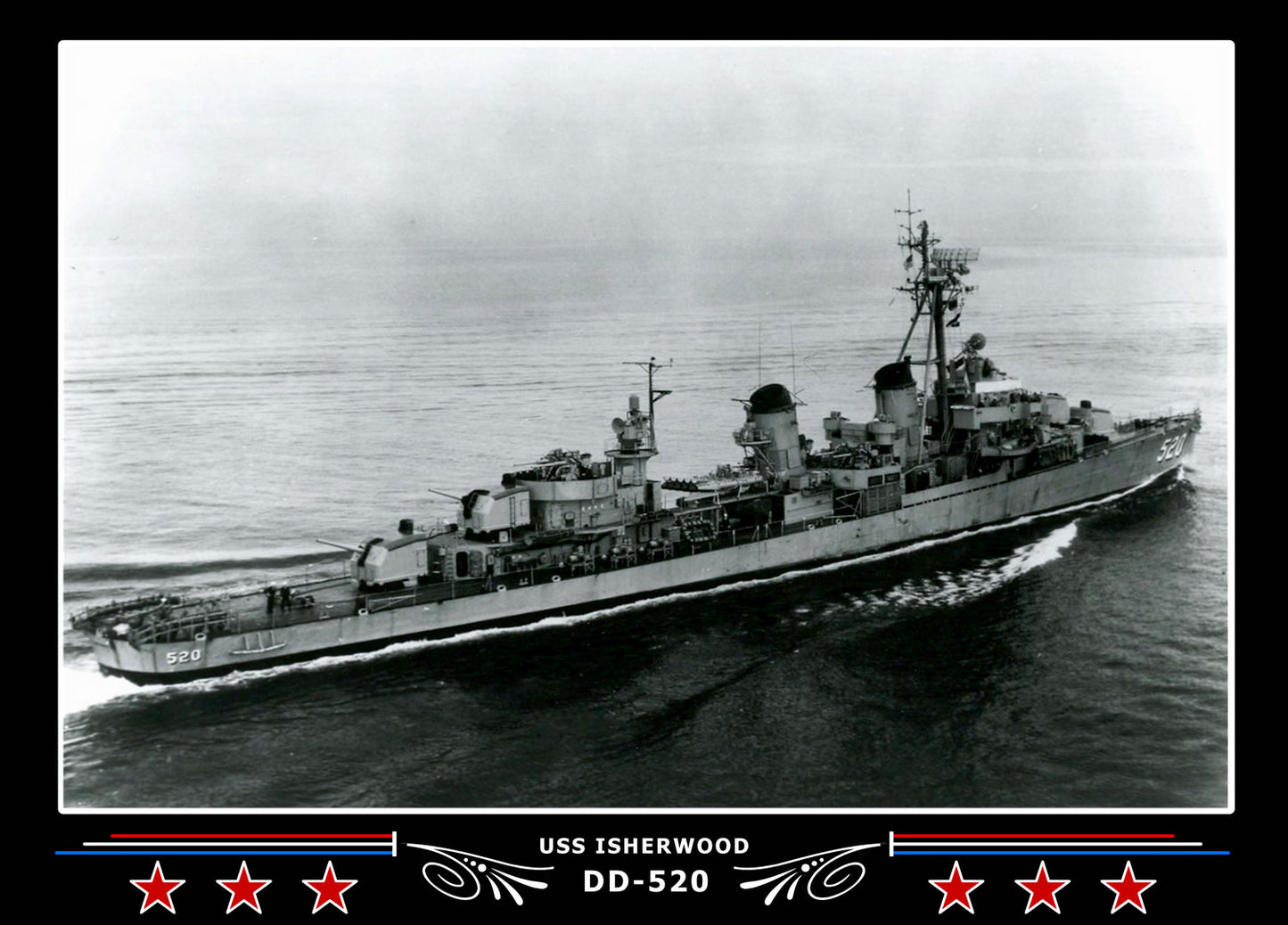 USS Isherwood DD-520 Canvas Photo Print