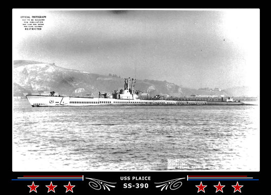 USS Plaice SS-390 Canvas Photo Print