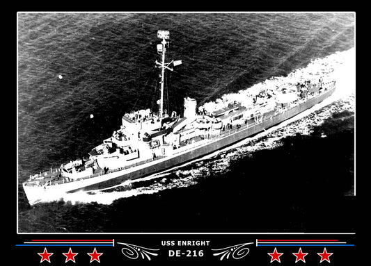 USS Enright DE-216 Canvas Photo Print