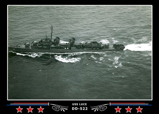 USS Luce DD-522 Canvas Photo Print