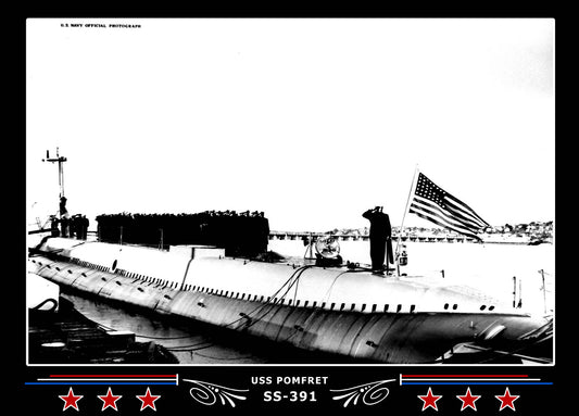USS Pomfret SS-391 Canvas Photo Print