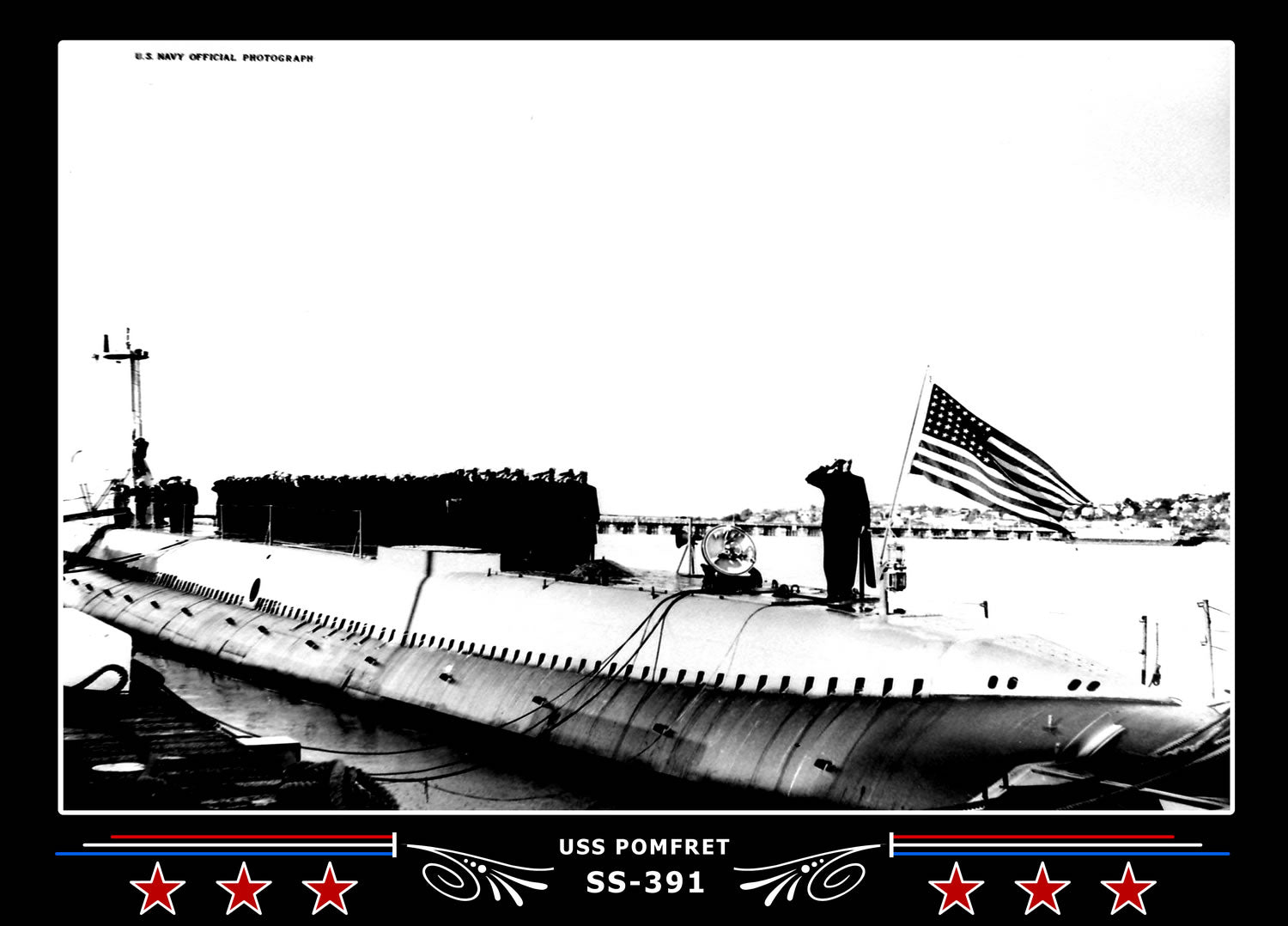 USS Pomfret SS-391 Canvas Photo Print