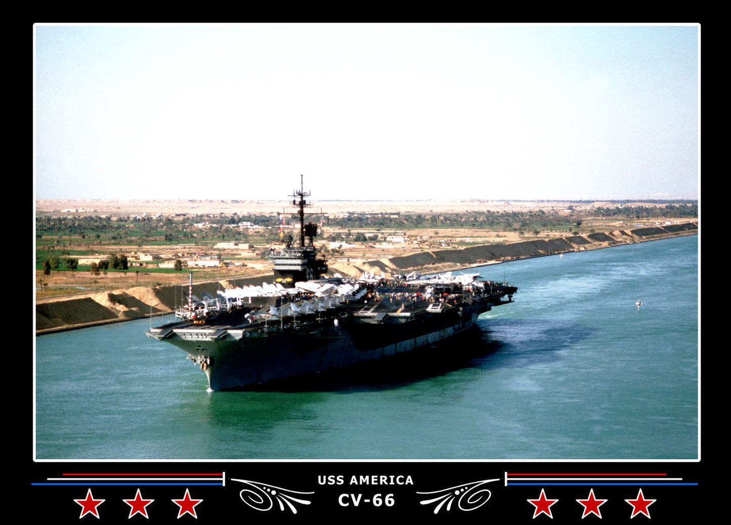 USS America CV-66 Canvas Photo Print