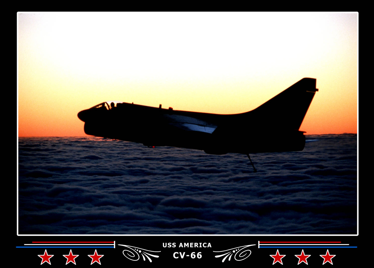 USS America CV-66 Canvas Photo Print