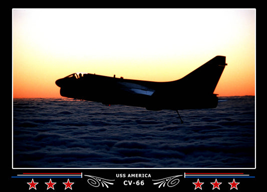 USS America CV-66 Canvas Photo Print