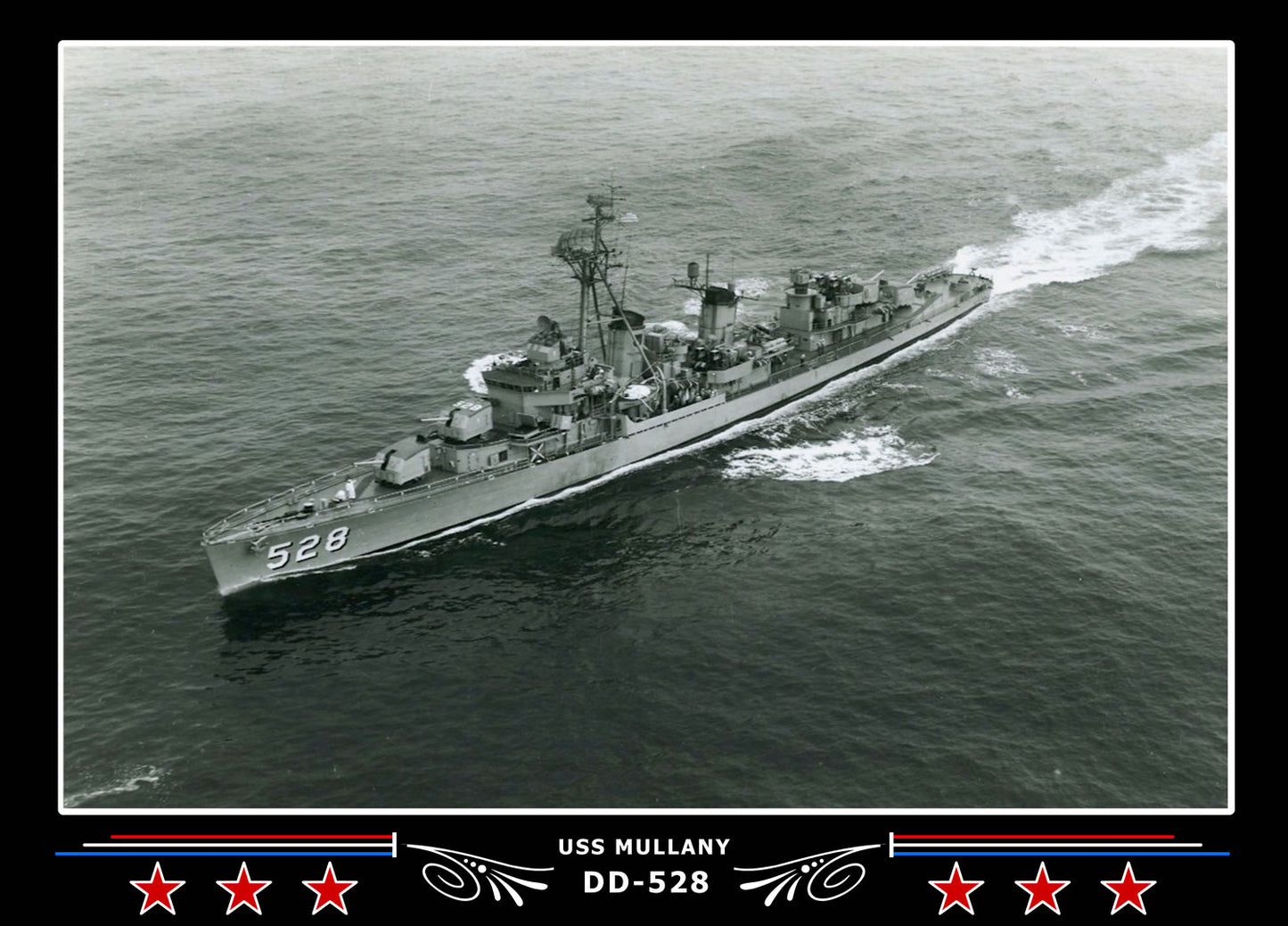 USS Mullany DD-528 Canvas Photo Print